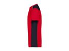 JN Herren Workwear  T-Shirt JN860 red/navy, Größe XS