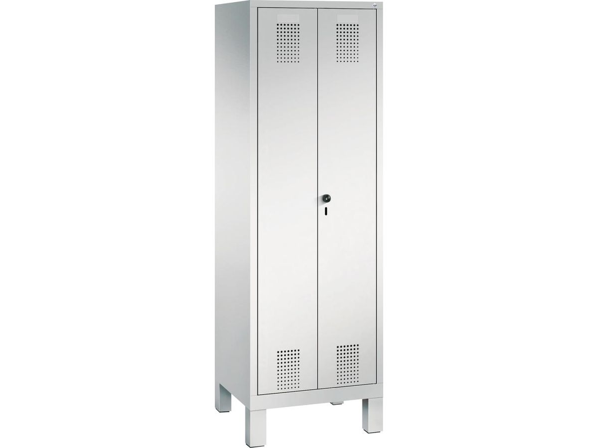 C+P Wäscheschrank, Füße 1850x610x500mm, 7035, 1 Abteil
