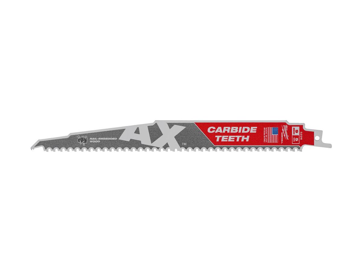 MILWAUKEE Säbelsägeblatt Demontage THE AX, HM-bestückt, 230x5 mm, 5 TPI