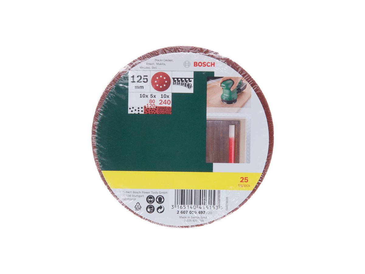 BOSCH Prom_34 PEX-Blätter 125 Korund Set