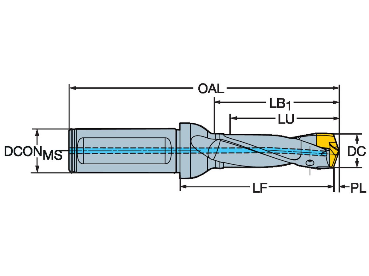 CoroDrill 870 Wechselkopfbohrer 870-1800-18L20-3