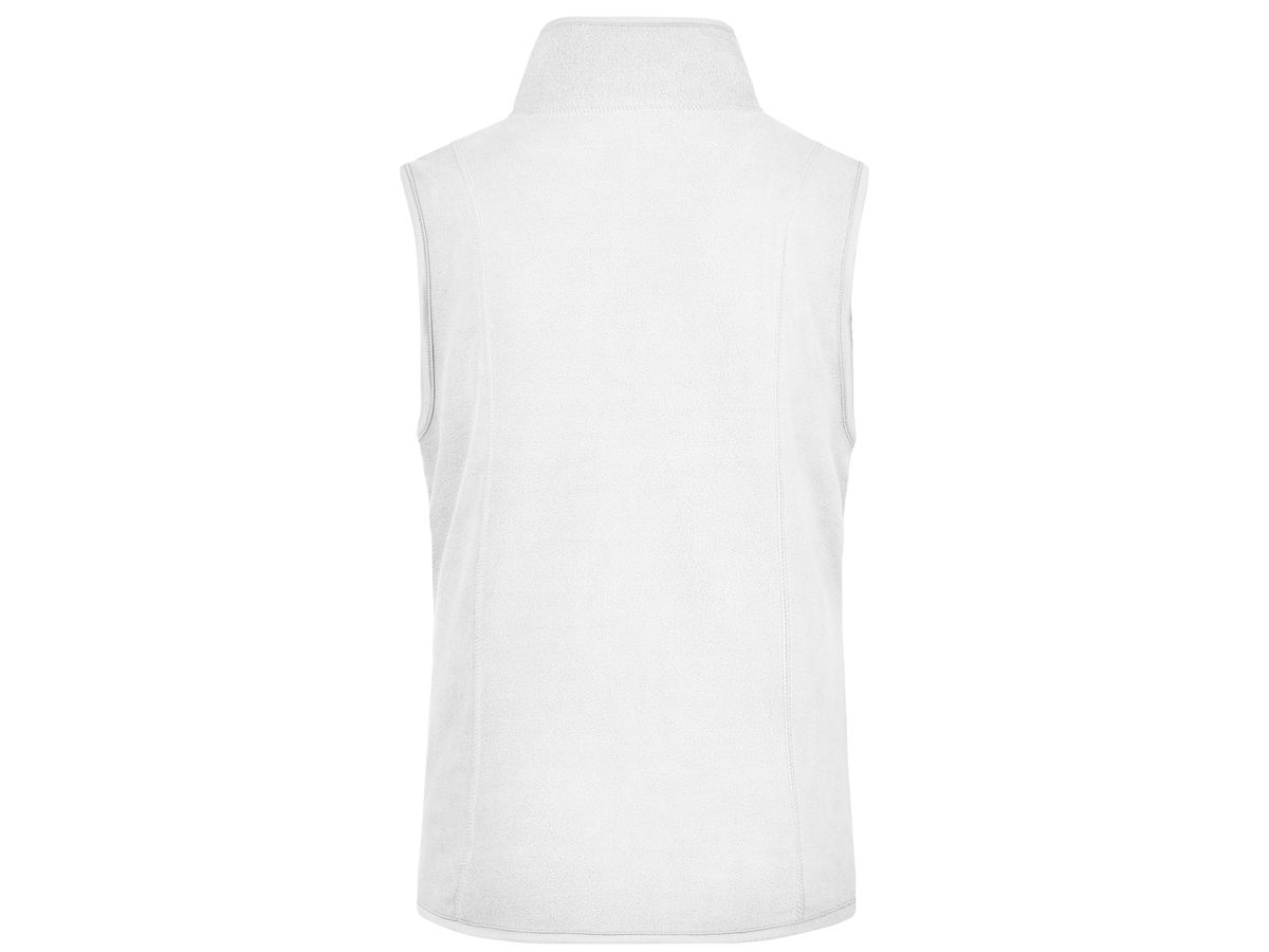 JN Girly Microfleece Vest JN048 100%PES, white, Größe XL