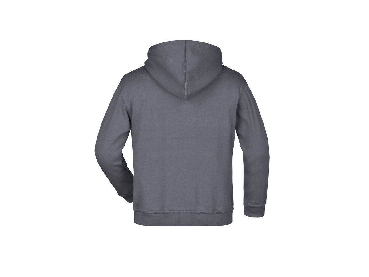 JN Hooded Sweat Junior JN047K 80%BW/20%PES, graphite, Größe 2XL