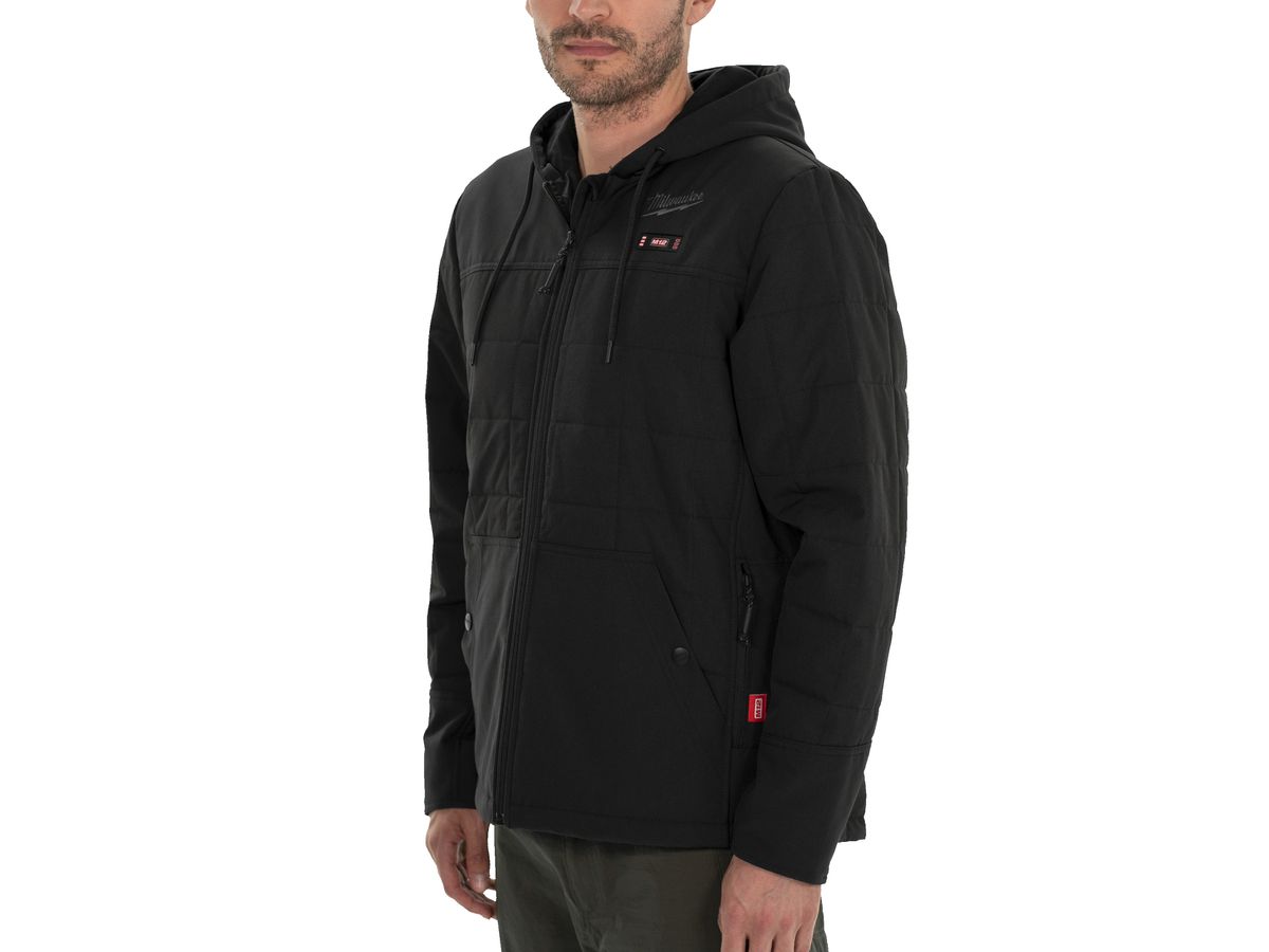 MILWAUKEE Akku-Thermo-Steppjacke Herren M12HPJBL2-0, schwarz L