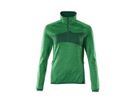 MASCOT Accel. Fleece-Pullover Damen Gr. 4XL grasgrün/grün RV kurz 18053-316