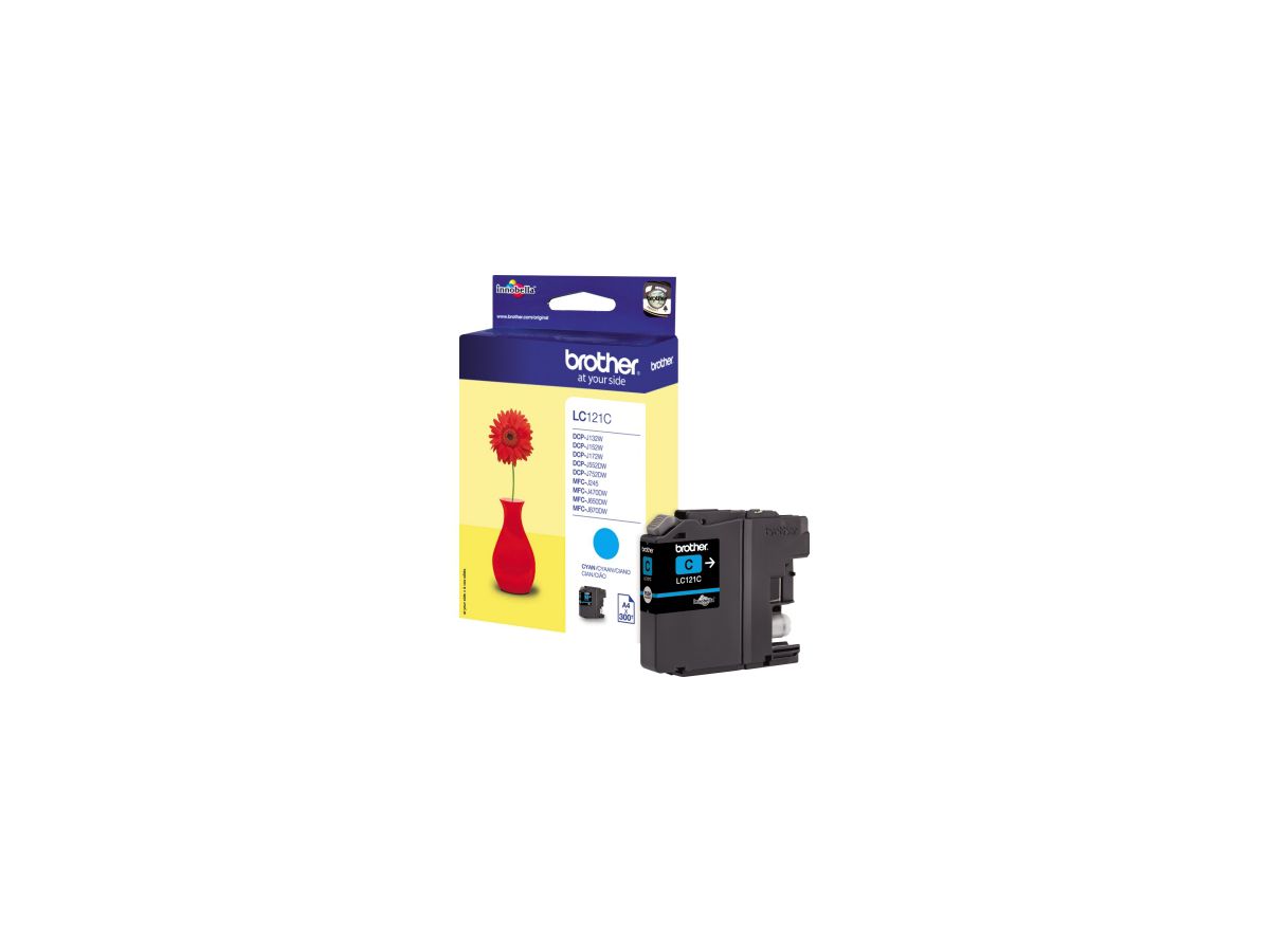 Brother Tintenpatrone LC121C 300Seiten cyan