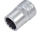Socket wrench insert 3/8" 12mm bi-hex DIN3124 Hazet