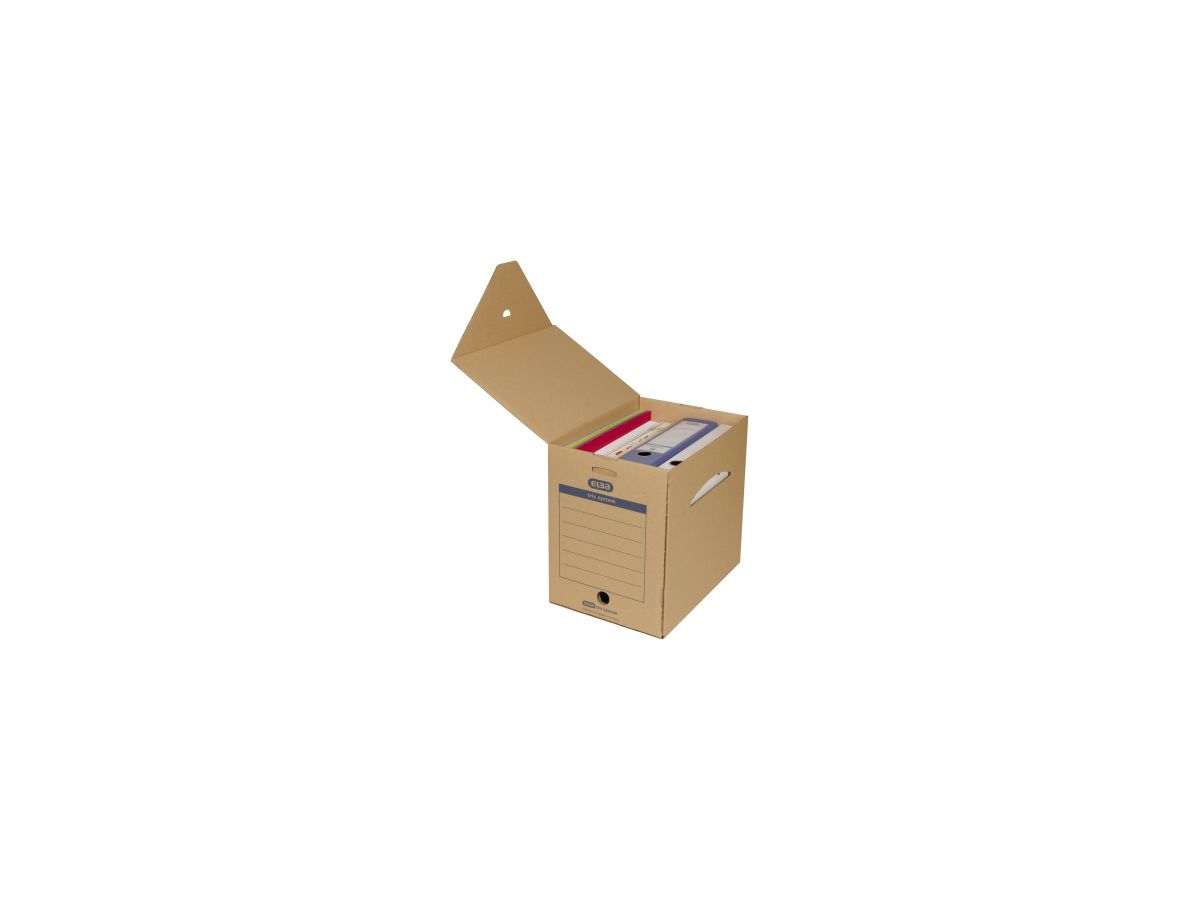 ELBA Archivbox Maxi tric system 83527BR für DIN A4 naturbraun