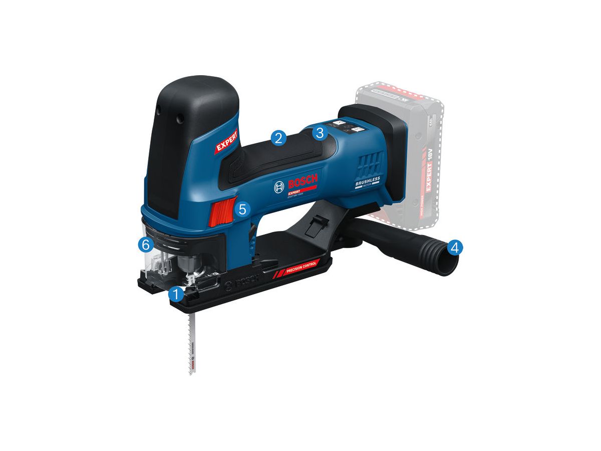 BOSCH Akku-Stichsäge EXST18V-155S solo, in L-BOXX