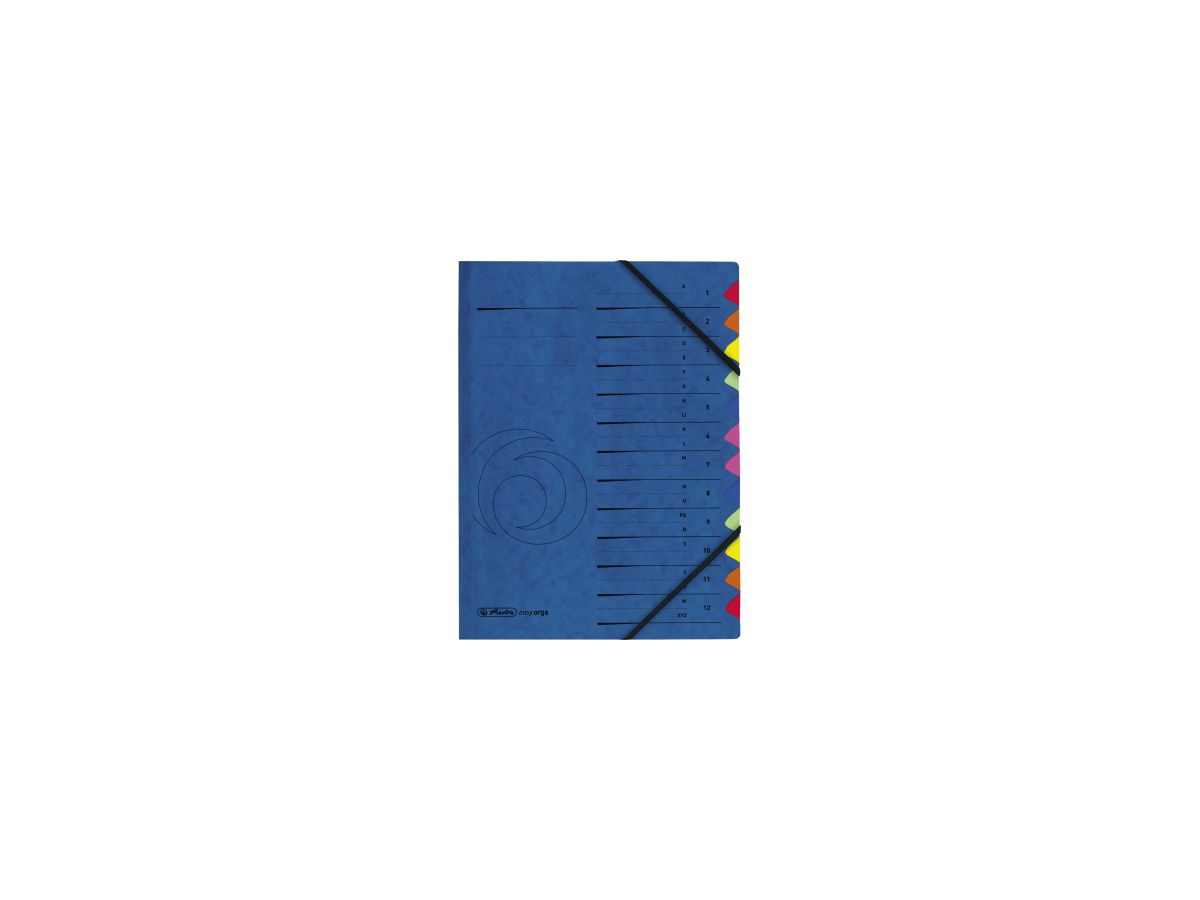 Herlitz Ordnungsmappe A-Z 5001128 12 Fächer blau