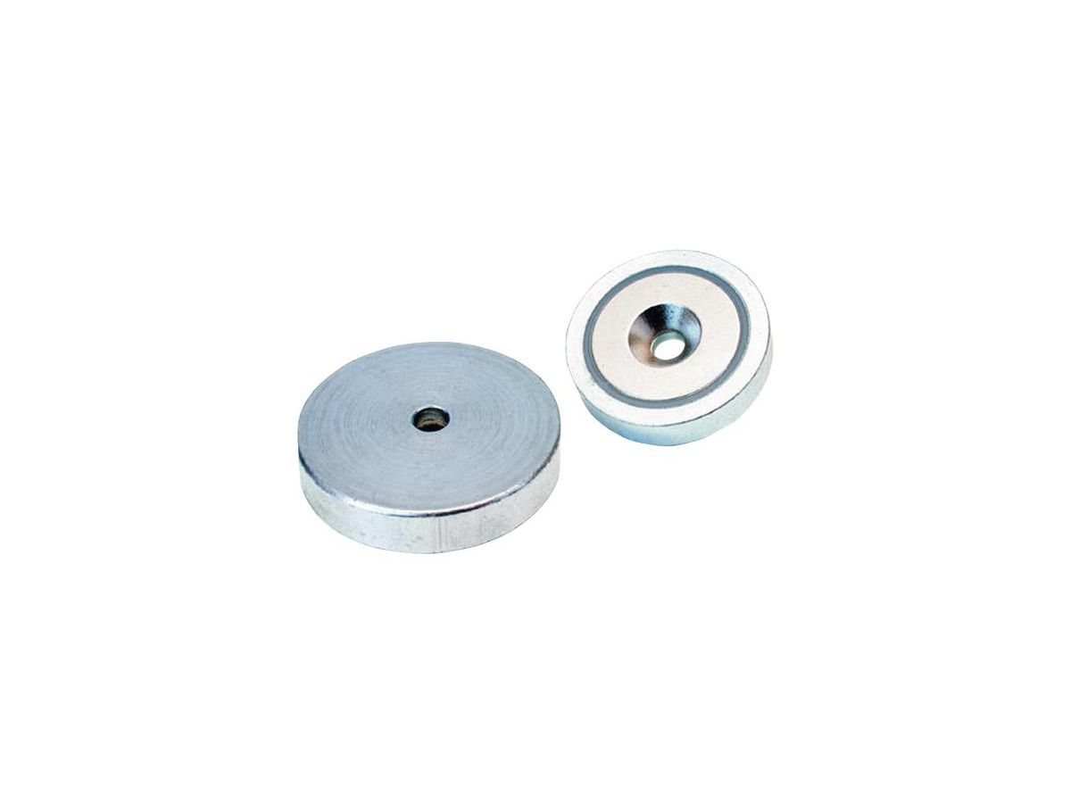 FORMAT NdFeB-Flachgreifer-Magnet mit Bohrung 40 x 8,0 mm