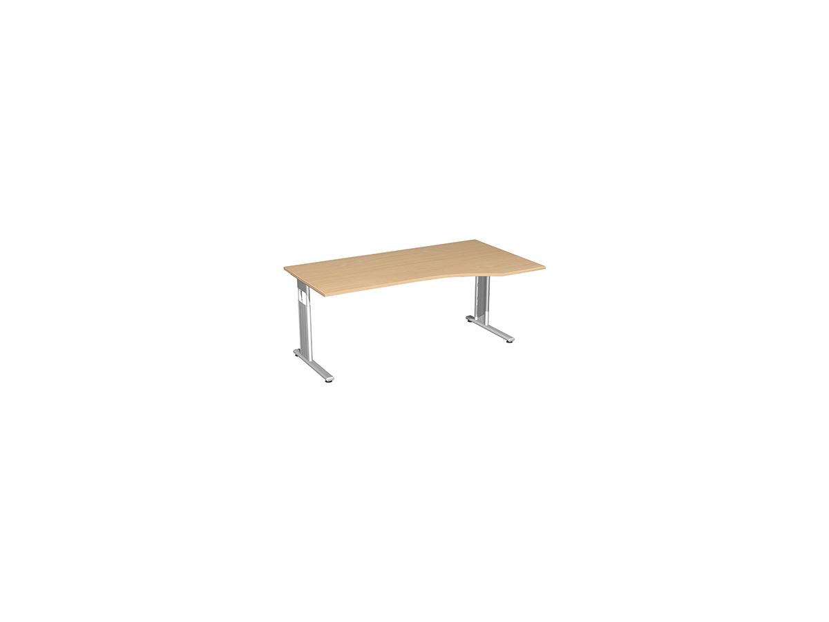 Geramöbel Schreibtisch Lissabon S-617305-BU/SI 180x68cm buche/si