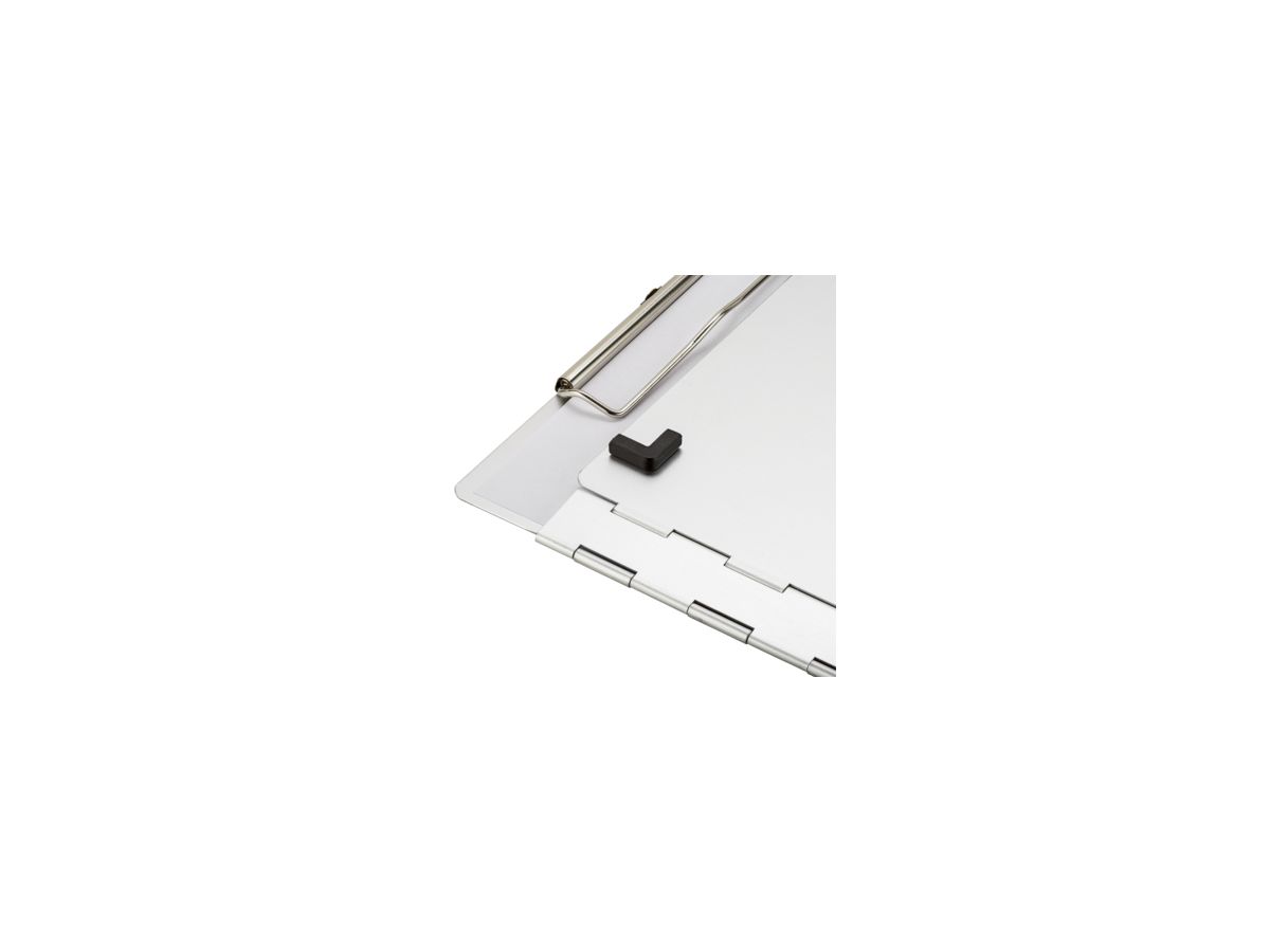 Saunders Klemmbrett 22017 225x325mm seitlich öffnend silber