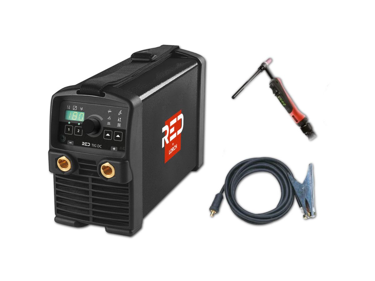 RED bei Lorch Wig-Schweissgerät TIG 180 DC incl. Brenner udn Massekabel