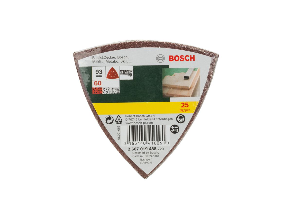 BOSCH Prom_25 PDA-Blätter Korund K60