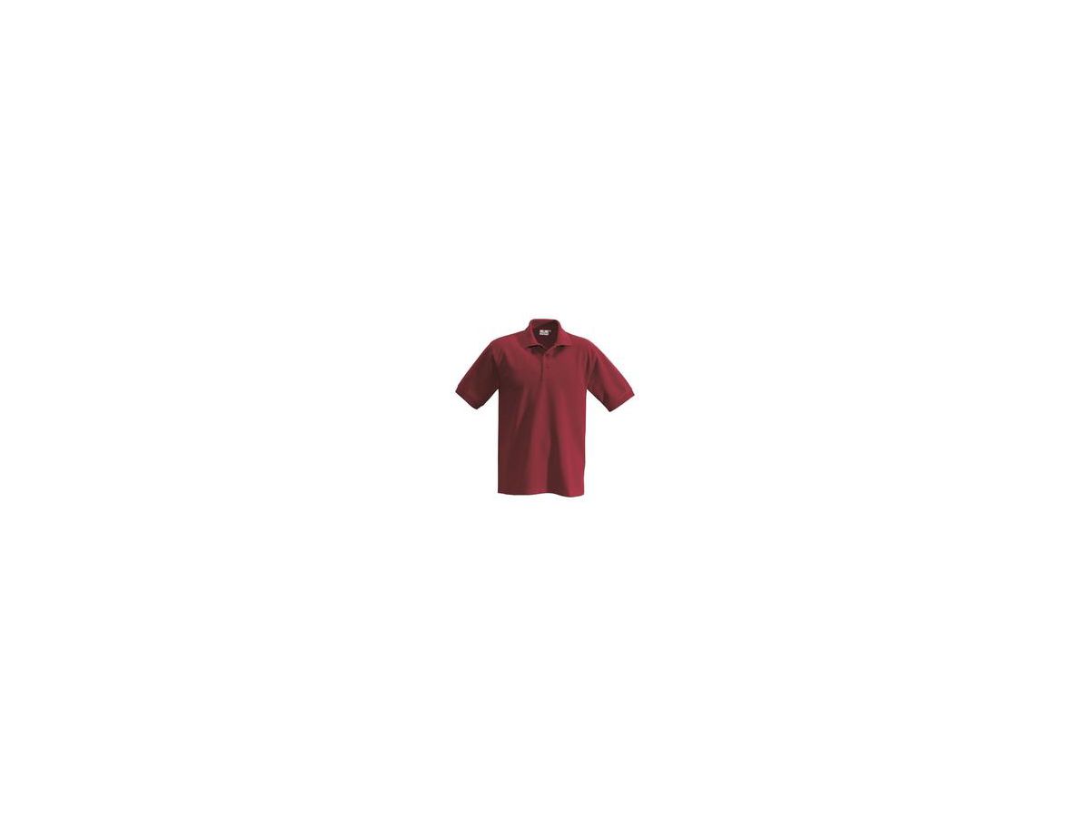 Classic Polo Shirt Piqué aus 100% BW, weinrot