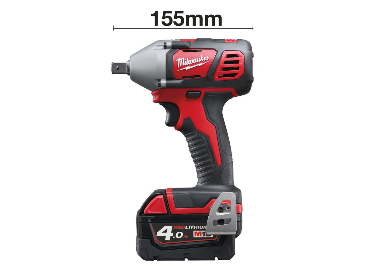 MILWAUKEE Akku-Schlagschrauber M18BIW12 -402C, 2x4,0Ah, Ladegerät, Koffer