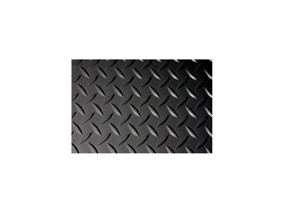 Allr.-Anti Ermüdungsmatte Deckplate 2-lagig PVC schwarz 0,9 x lfm.