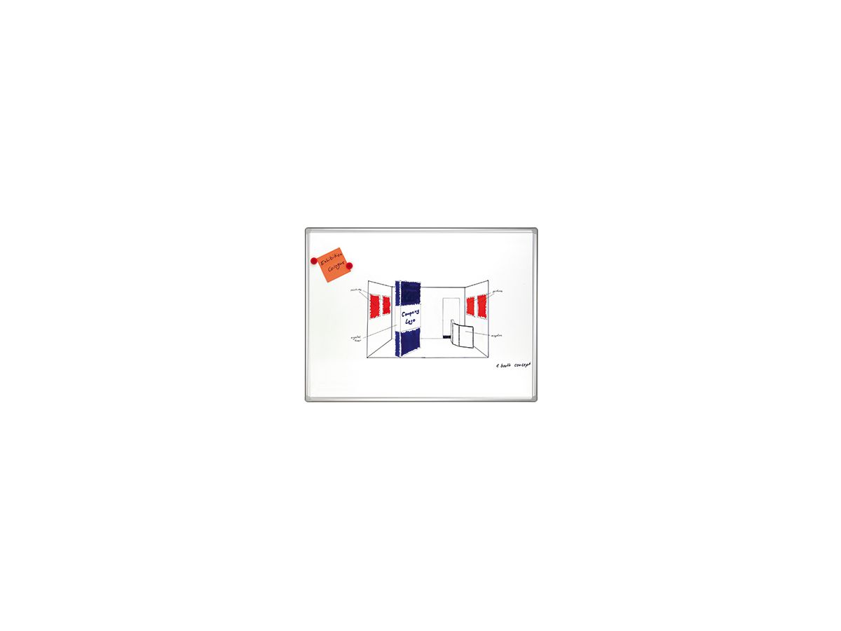 Franken Whiteboard Pro SC8206 240x120cm magnethaftend ws