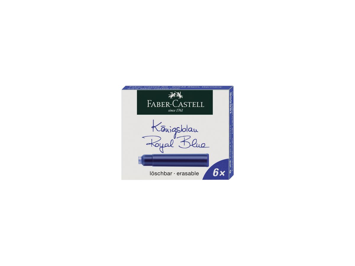 Faber-Castell Tintenpatronen 185506 Standard königsblau 6 St./Pack