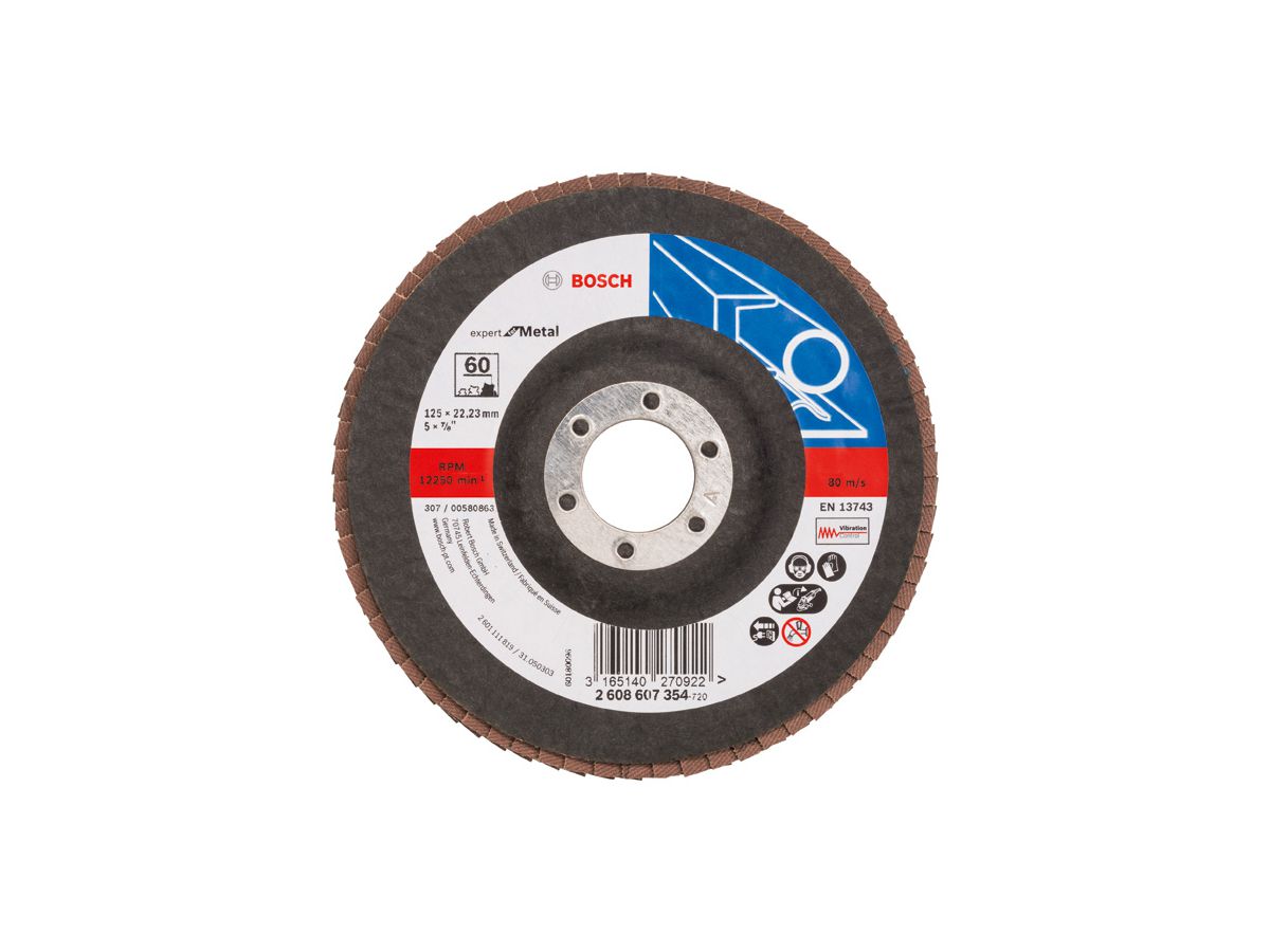 BOSCH Fächer. BLUEMETAL Ø125 K60 (VE10) F