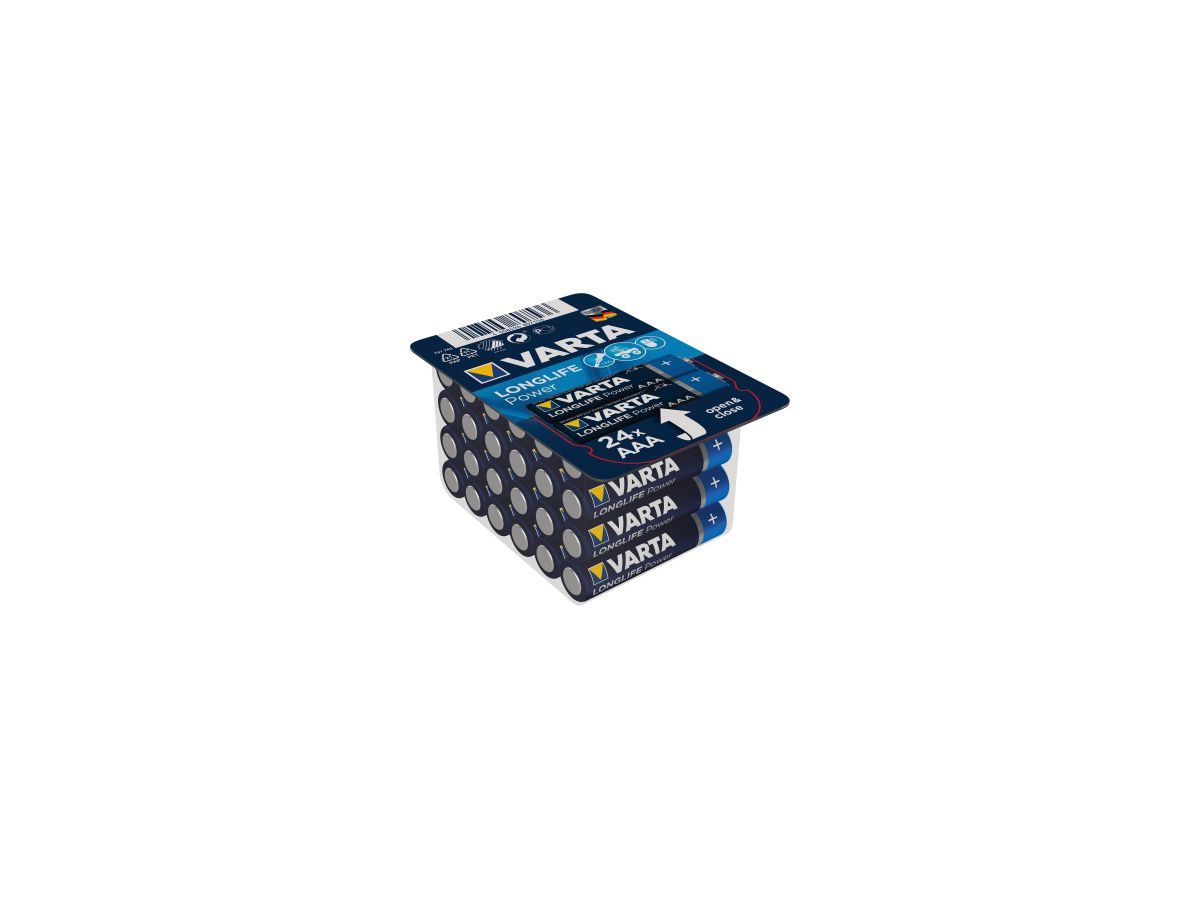 Varta Batterie Longlife Power 4903301124 AAA 1,5V 24 St./Pack.