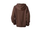 JN Hooded Jacket Junior JN059K 100%BW, brown, Größe S