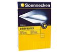 Soennecken Briefblock 1383 DIN A4 70g holzfrei 50Blatt rautiert weiß