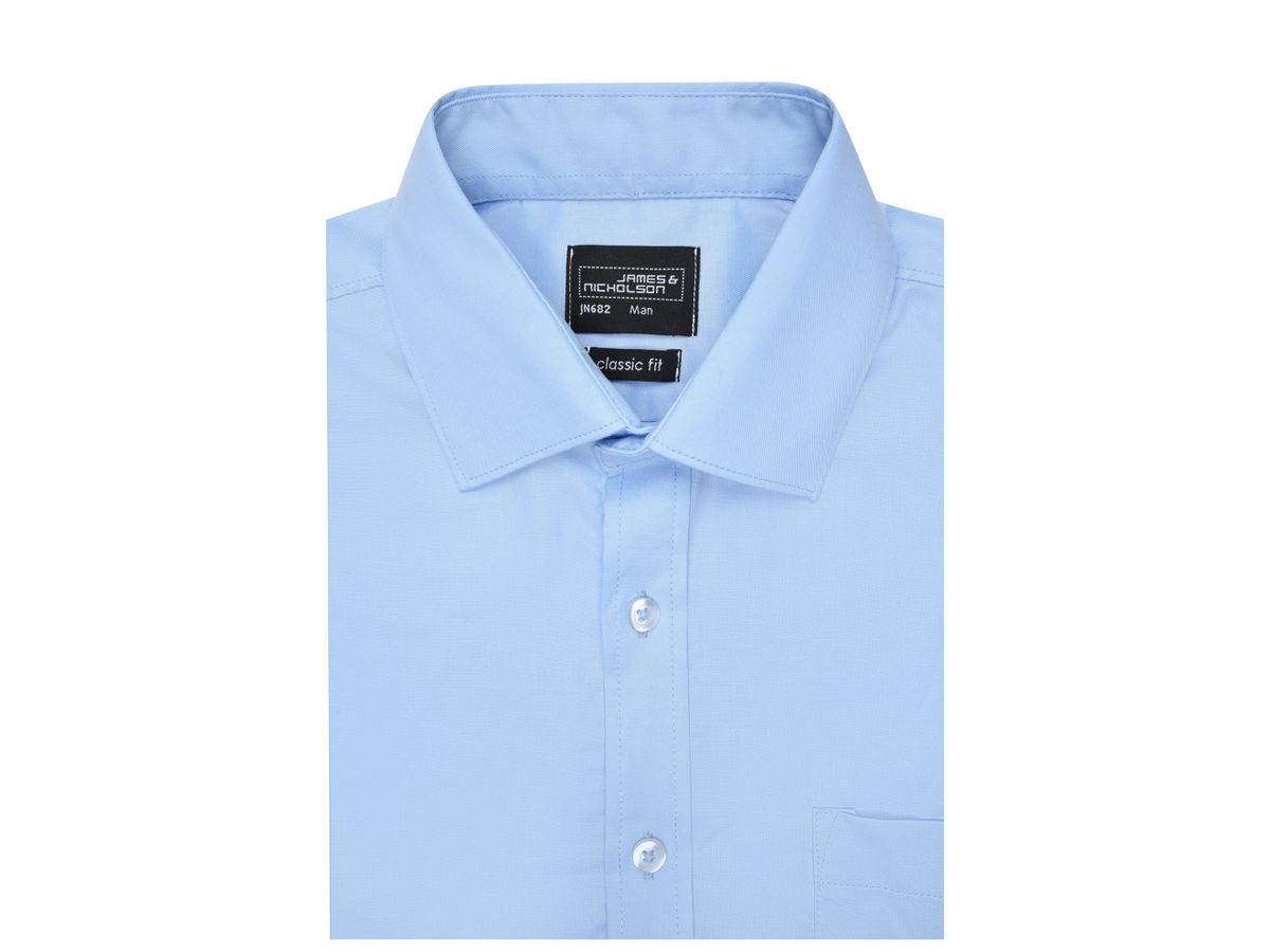 JN Herren Langarm Shirt JN682 light-blue, Größe 3XL