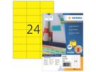 HERMA Etikett SuperPrint 4406 70x37mm gelb 2.400 St./Pack.