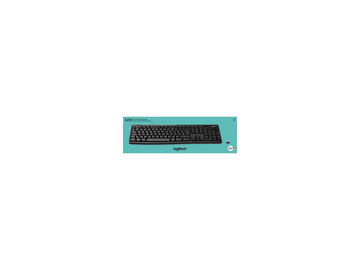 Logitech Tastatur K270 920-003052 Wireless schwarz