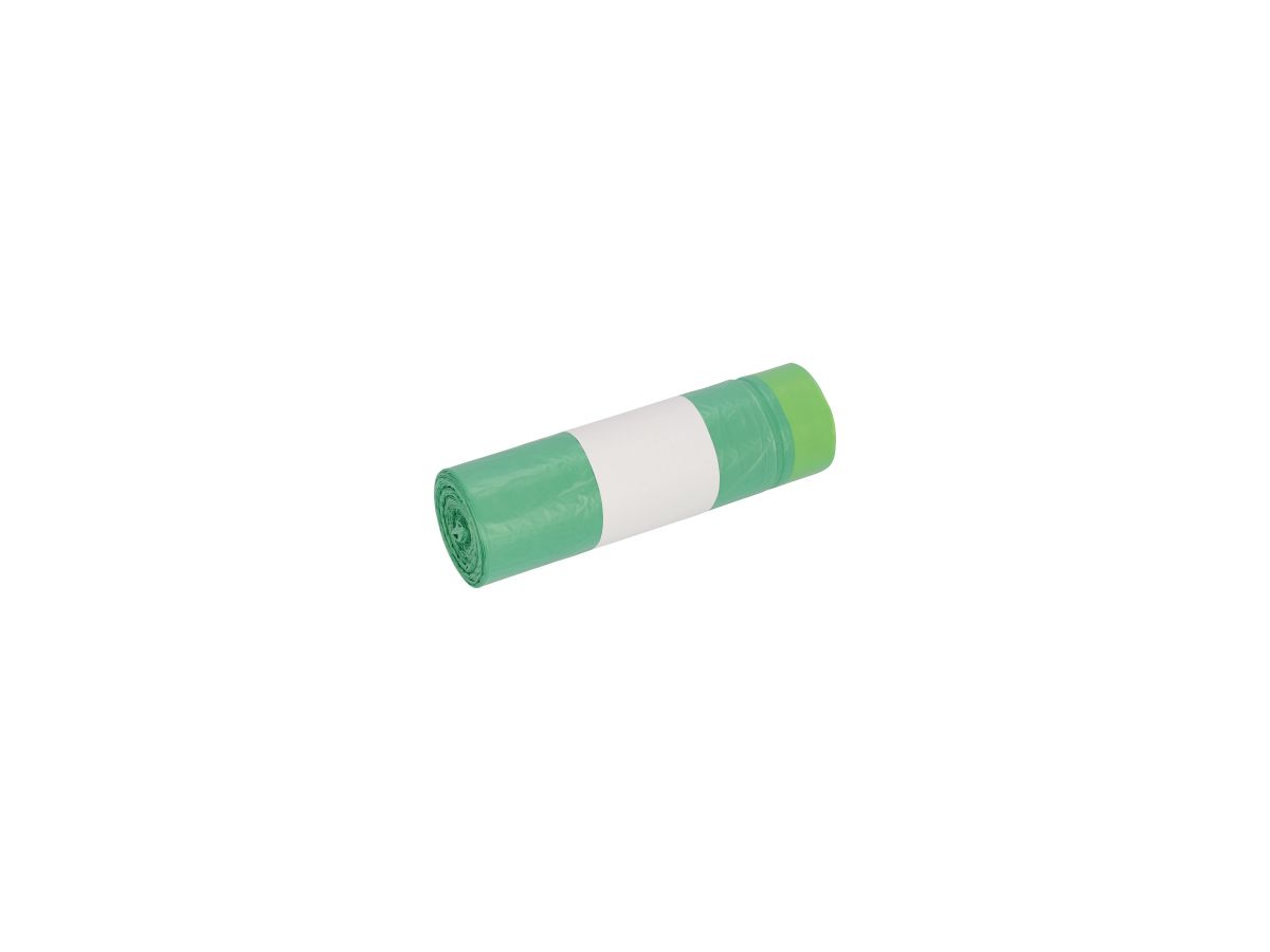 DEISS Abfallsack 52801 HDPE Zugband 640x710x50x0,018mm grün 20 St./Rl.