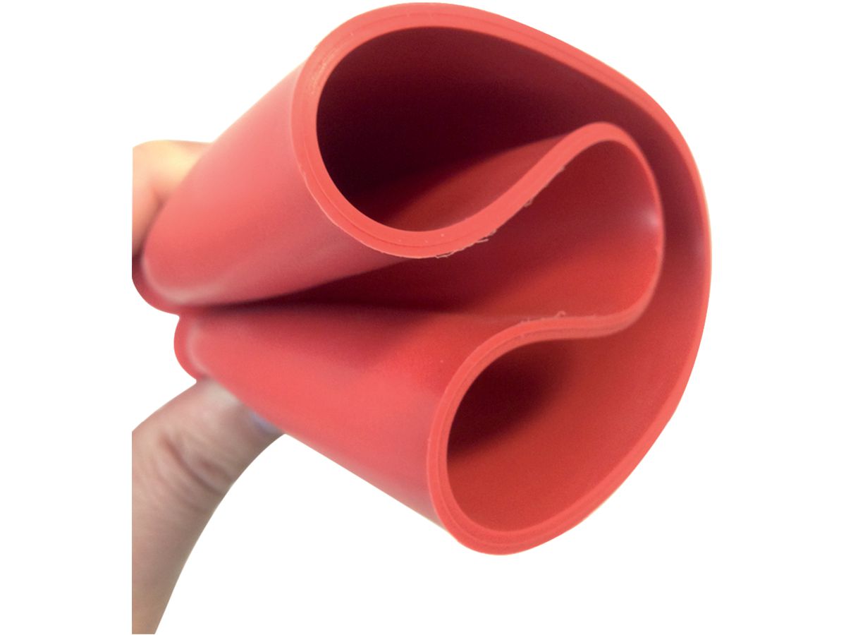 Plaster bowl rubber/red 127 x 90 mm