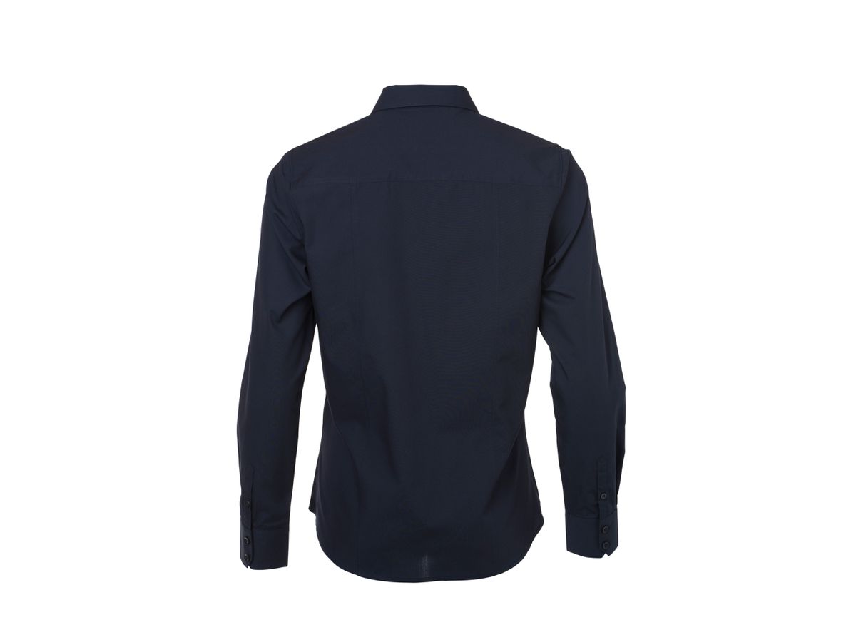 JN Ladies' Shirt Longsleeve Poplin JN677 navy, Größe 3XL