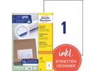Avery Zweckform Universaletikett 3478 210x297mm weiß 100 St./Pack.
