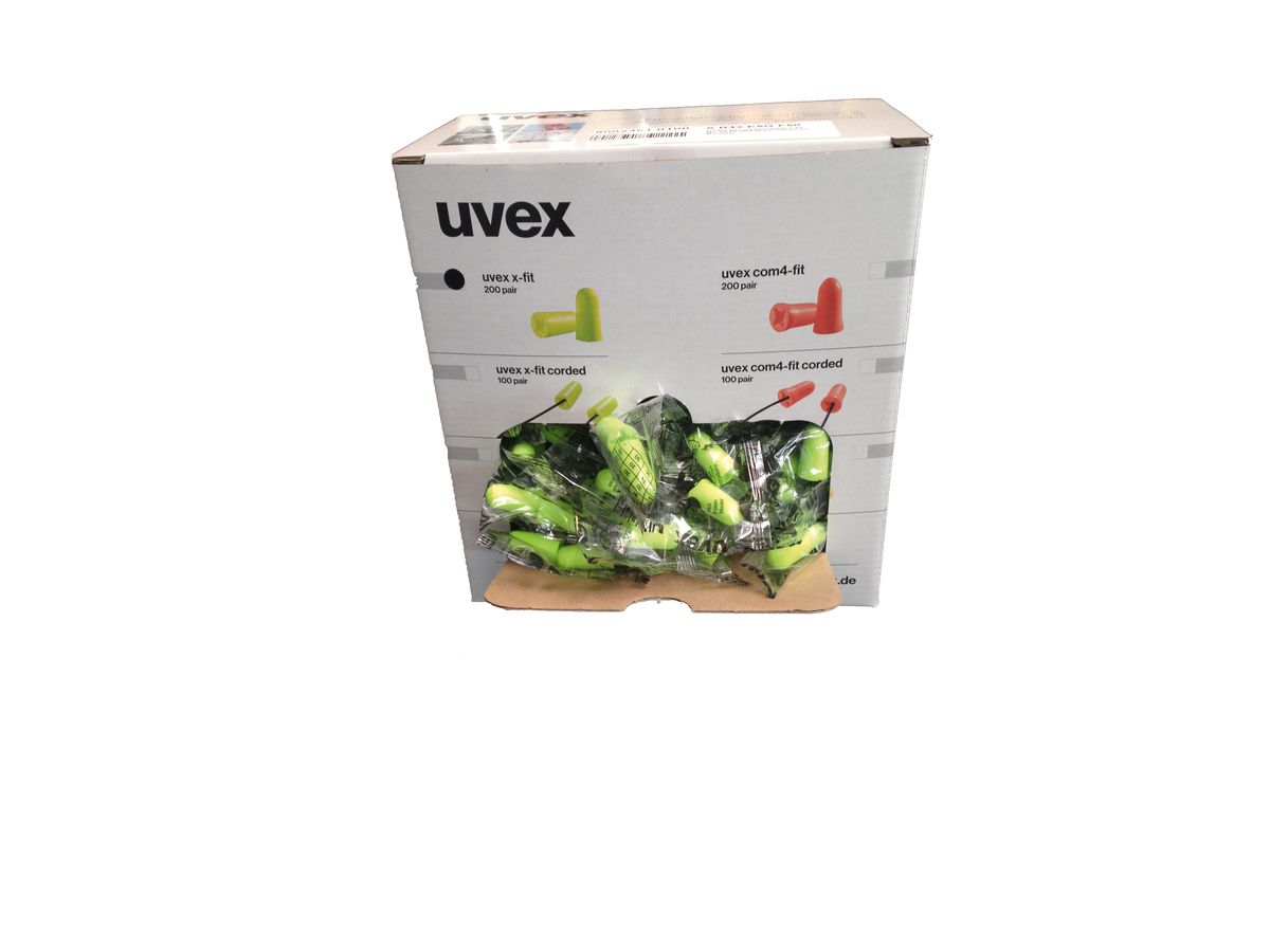 UVEX Einwegstöpsel x-fit grün Nr. 2112.001 (paarweise im Beutel)