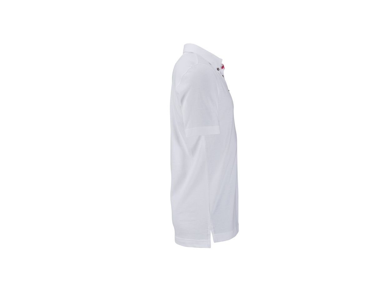 JN Men's Traditional Polo JN716 white/red-white, Größe 3XL