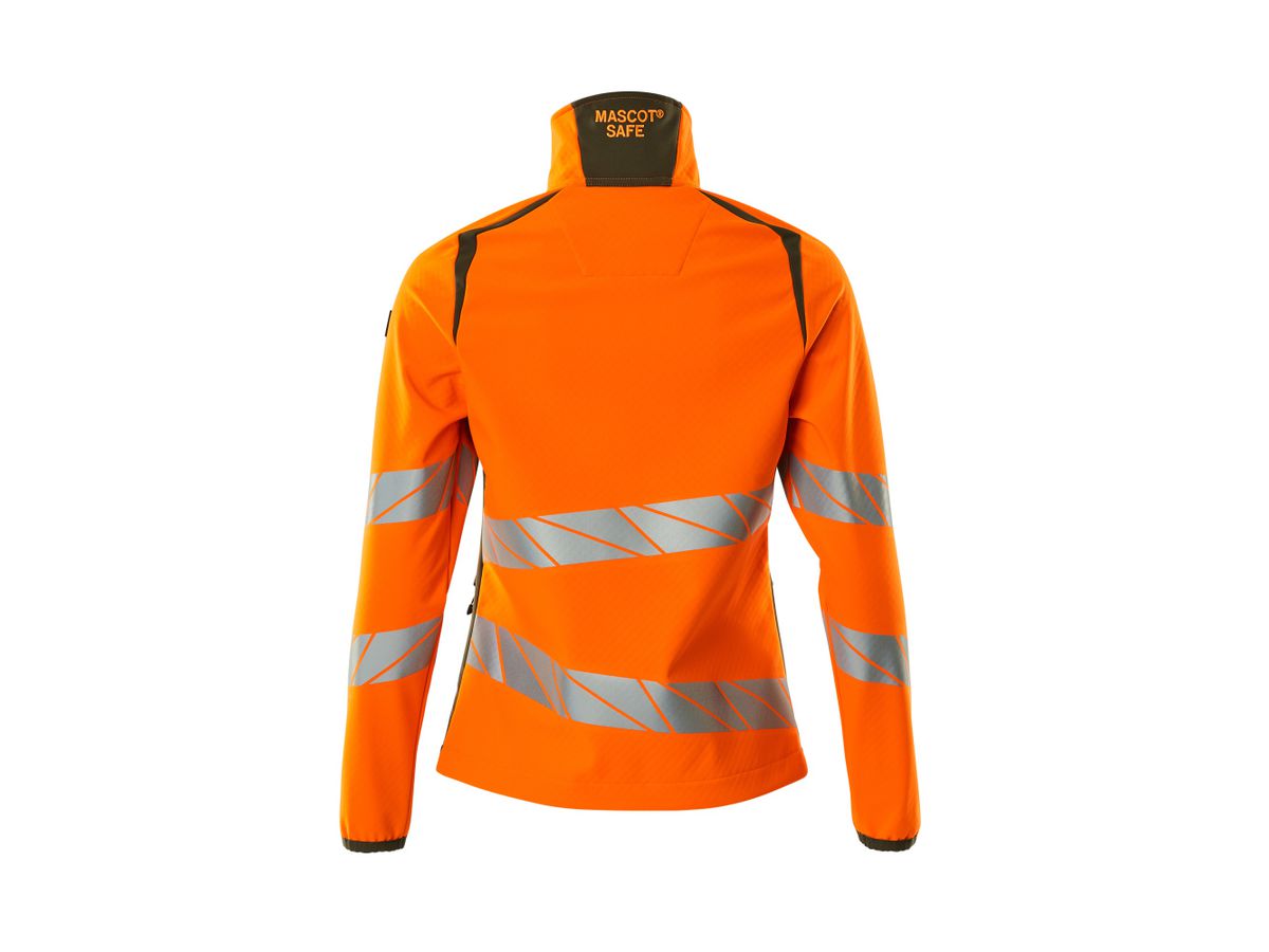 MASCOT Accel Safe Softshell-Jacke Damen Gr. 5XL hi-vis or/moosgrün 19012-143