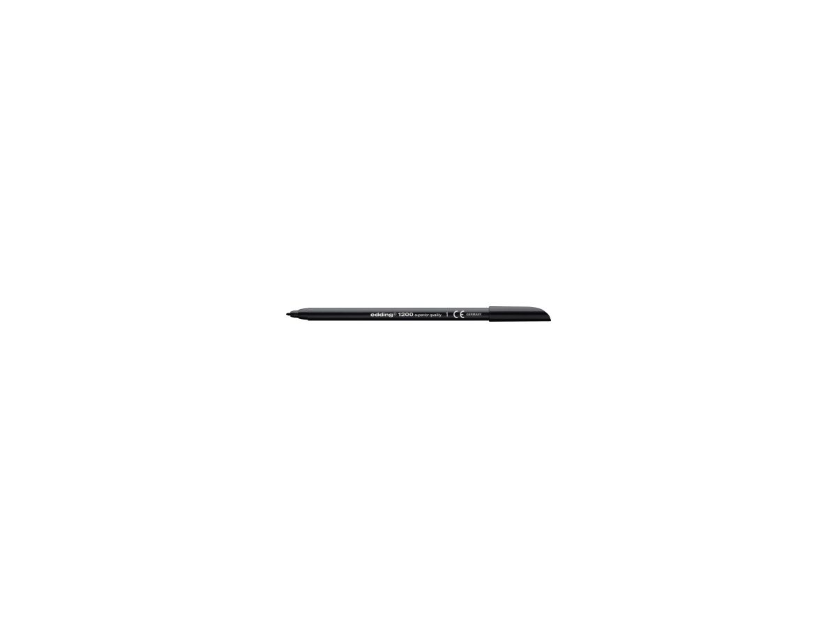 edding Faserschreiber 1200 color pen 4-1200001 0,5-1mm schwarz