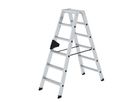 MUNK Aluminium-Stufen-Stehleiter Beidseitig 2x6 Stufen 40212