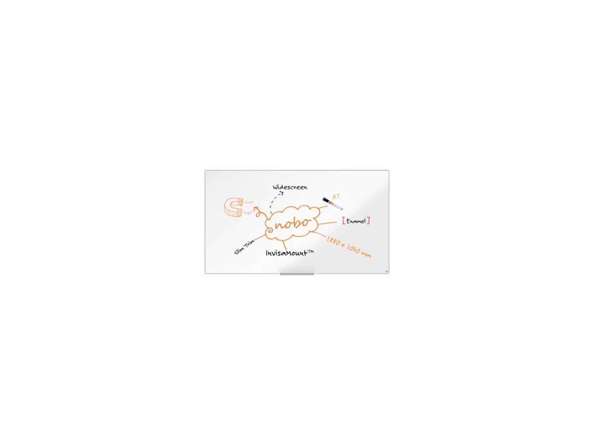 Nobo Whiteboard Impression Pro 1915252 Emaille 106x188cm