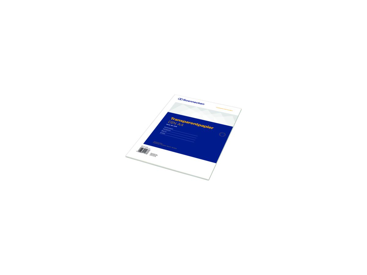 Soennecken Transparentpapier 1230 DIN A4 75g 50Blatt