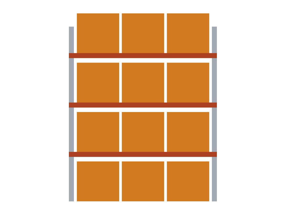 Palettenregal GF H4400xT1100xL2700 100/20