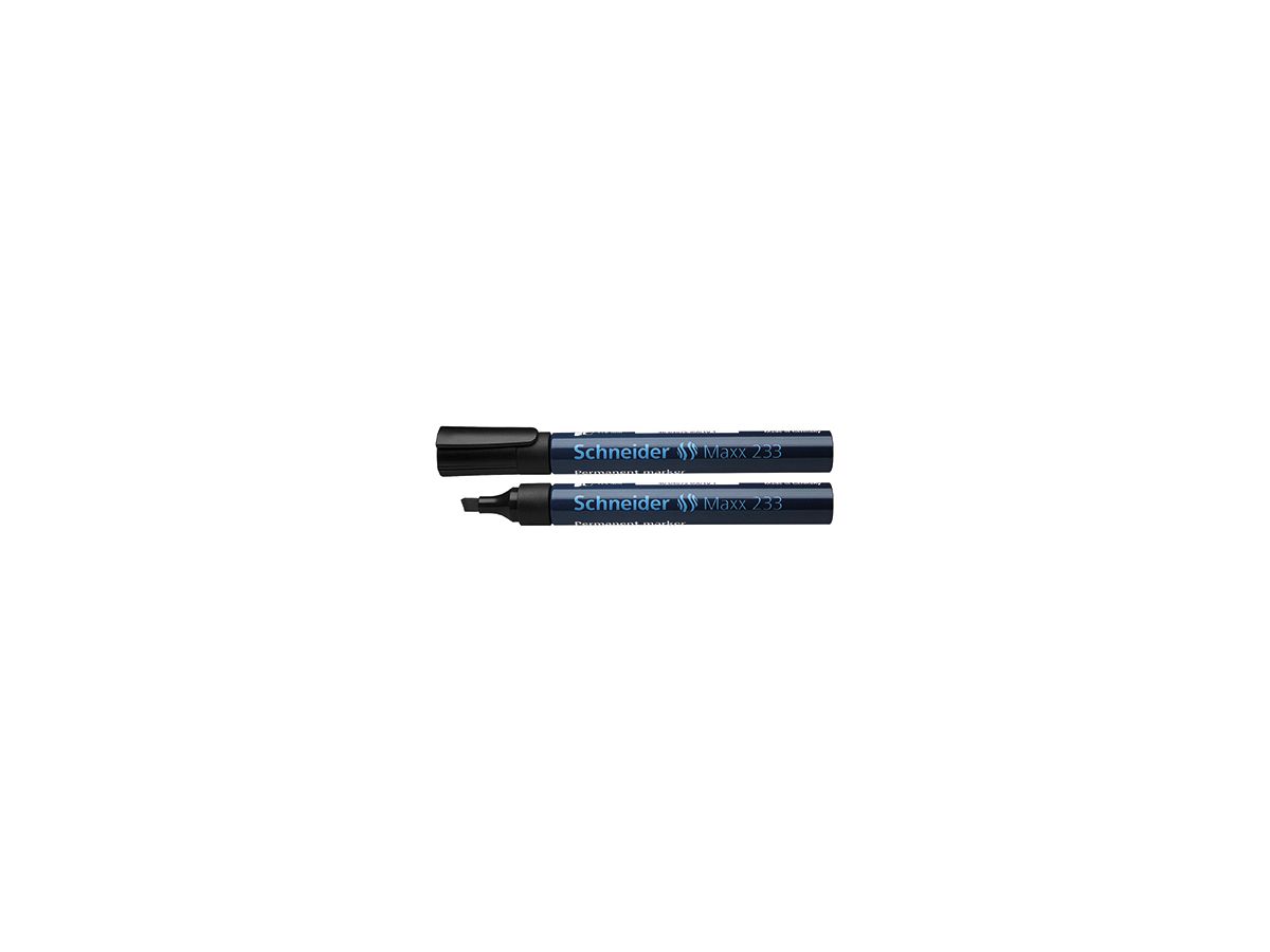 Schneider Permanentmarker 233 123301 1-5mm Keilspitze schwarz