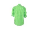 JN Mens Traditional Shirt JN638 100% BW, green/white, Größe S