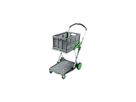 Klapptrolley Kunststoff/Aluminium grau/grün