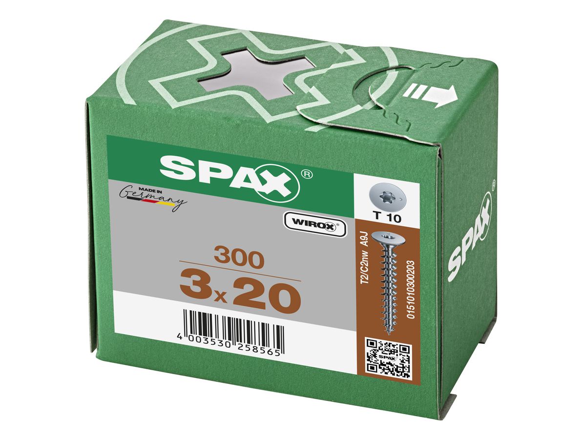SPAX Rückwandkopf ohne Linse T-STAR+
