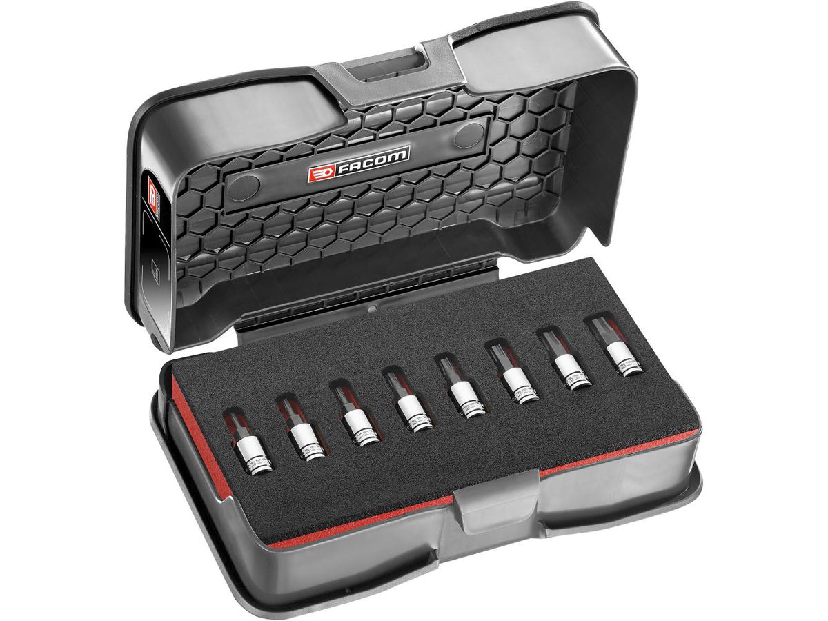 Facom Schraubendrehereinsatz- Satz 1/4" Innensechskant 2-8mm 8-teilig OGV