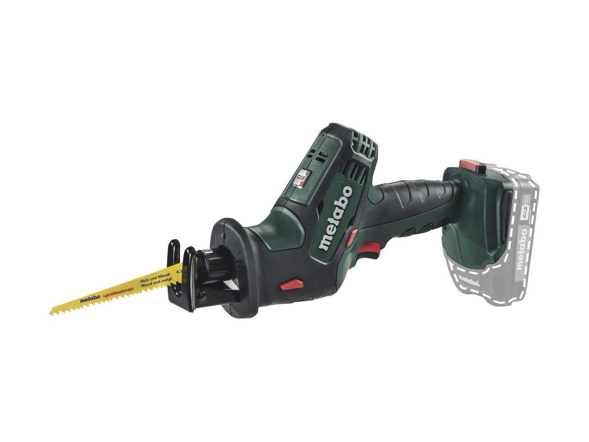 METABO Akku-Säbelsäge SSE 18 LTX Compact solo im Metaloc