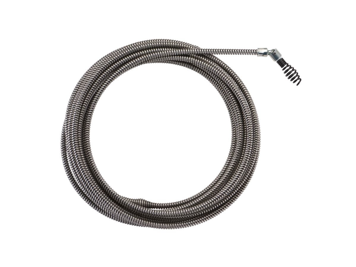 MILWAUKEE Spirale für Akku-Rohrreiniger M12BDC 8mmx7,6 m, Gelenk-Keulenkopf